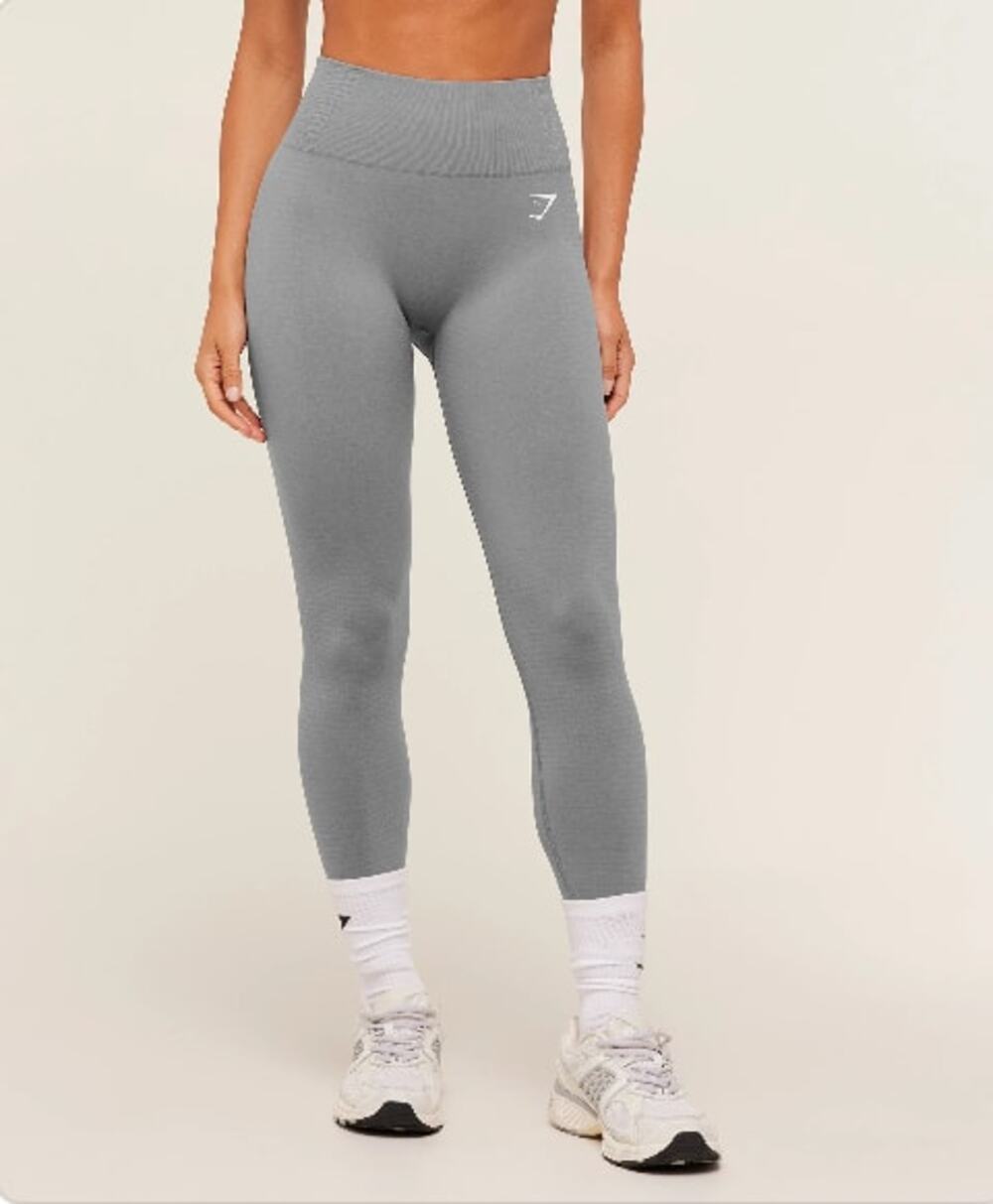 Gymshark Vital Seamless Leggings Smokey Grey 2XS | Booty Enhancing